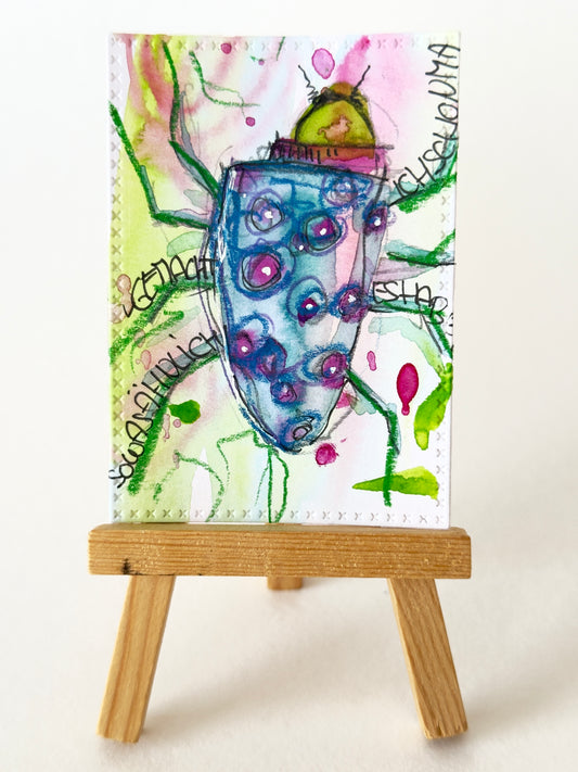 ACEO / ATC Original Art Trading Card – Unique Collectible Mini Artwork