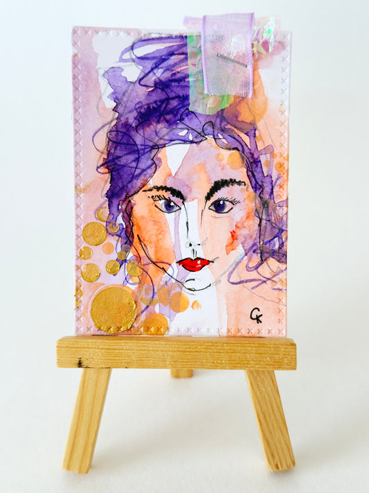 ACEO / ATC Original Art Trading Card – Unique Collectible Mini Artwork