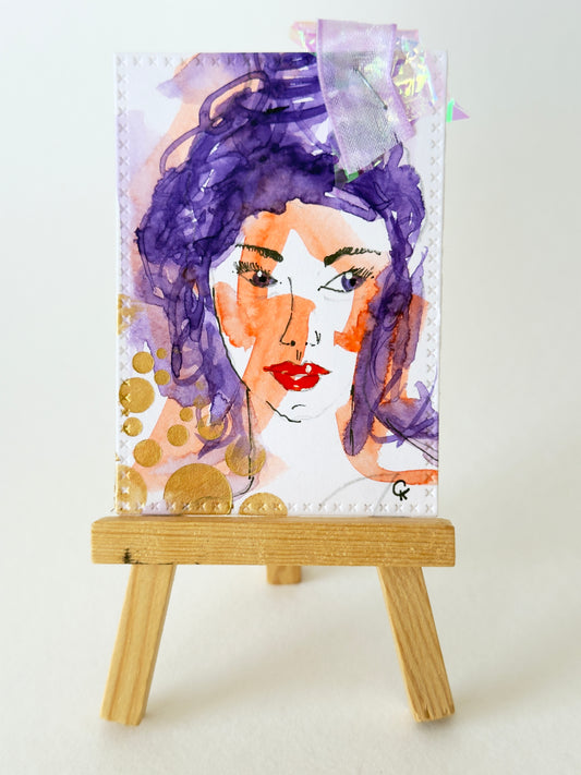 ACEO / ATC Original Art Trading Card – Unique Collectible Mini Artwork